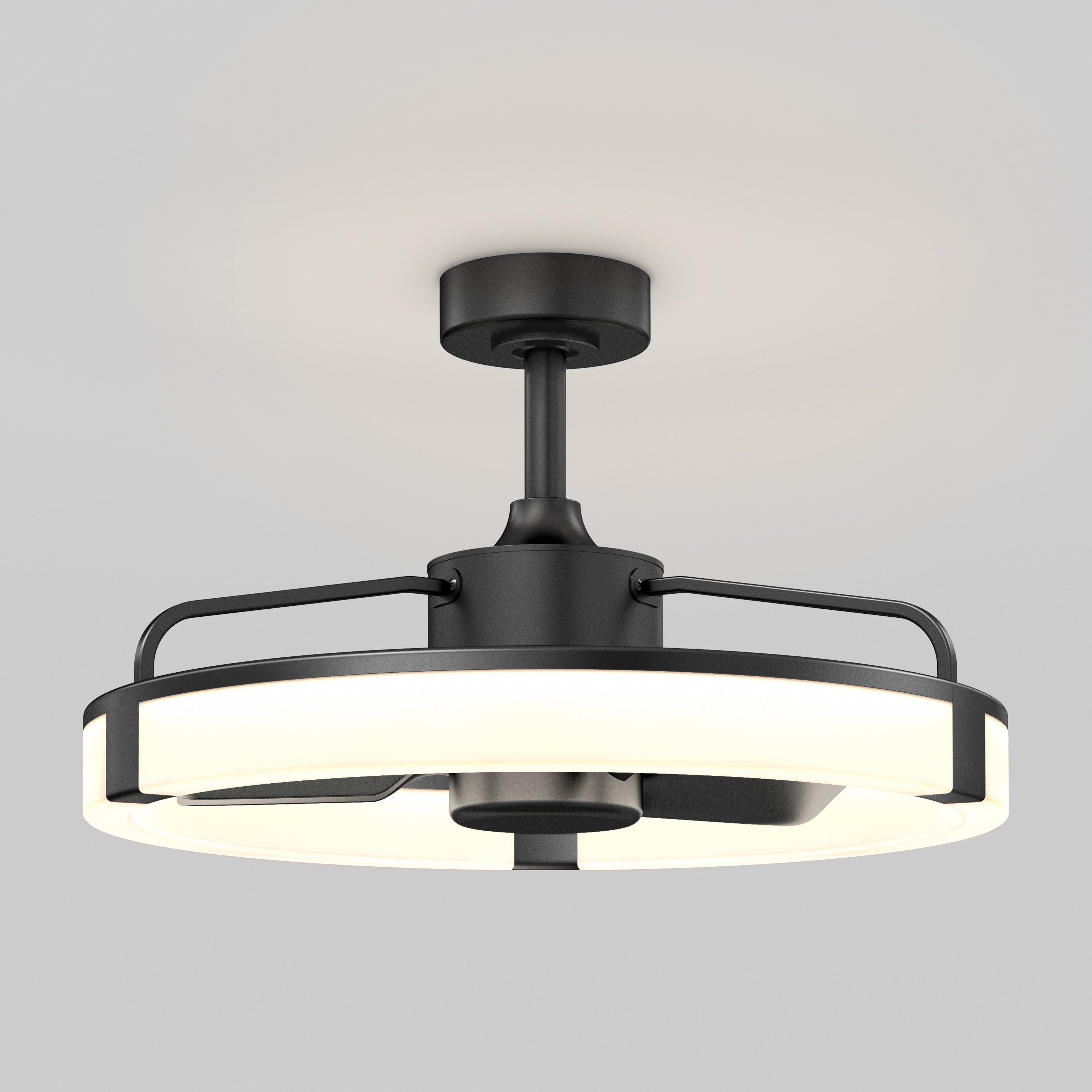 Sunnyvale 23 in. LED modern ceiling fan in Black | Artika