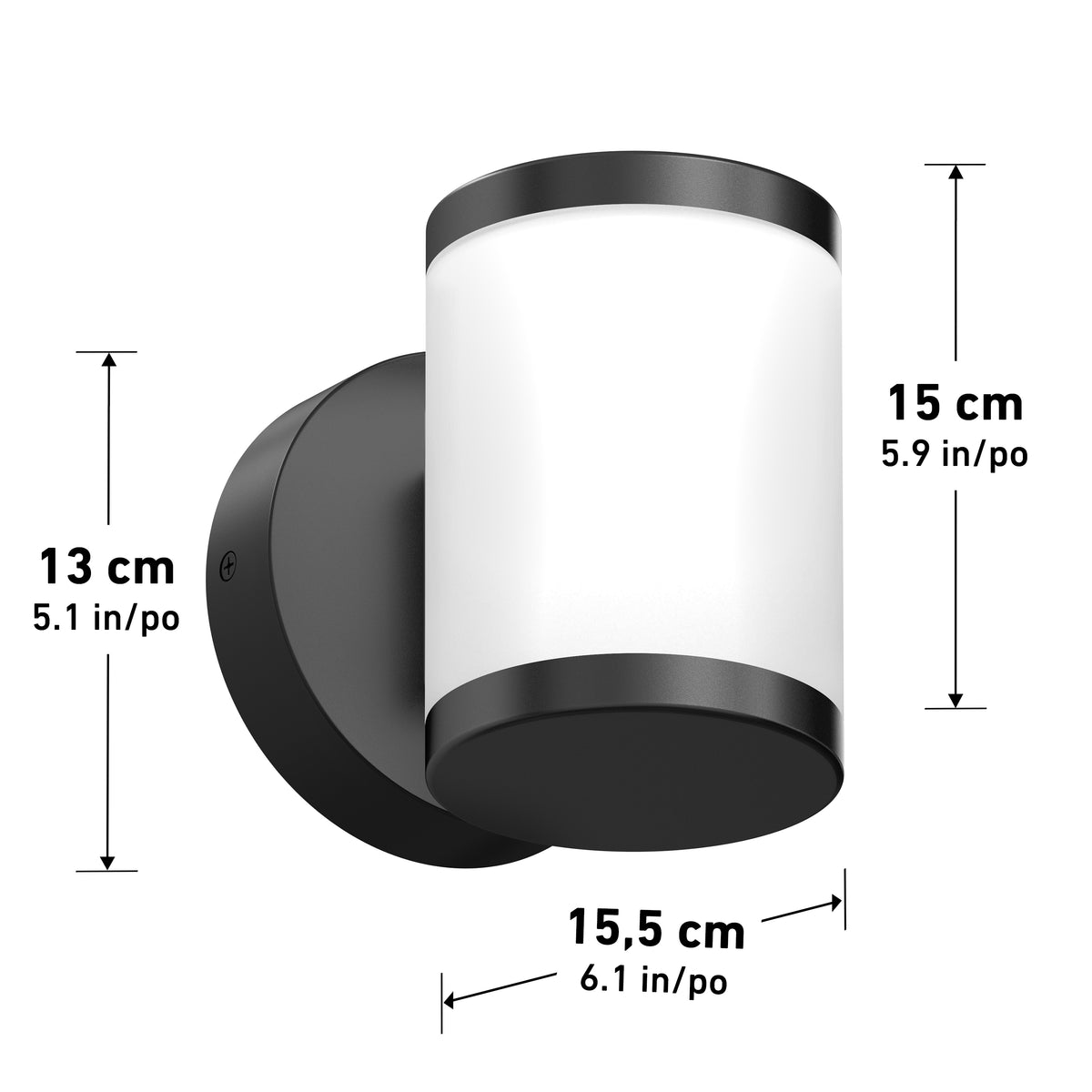 Landon LED Outdoor Wall Light 2-Pack