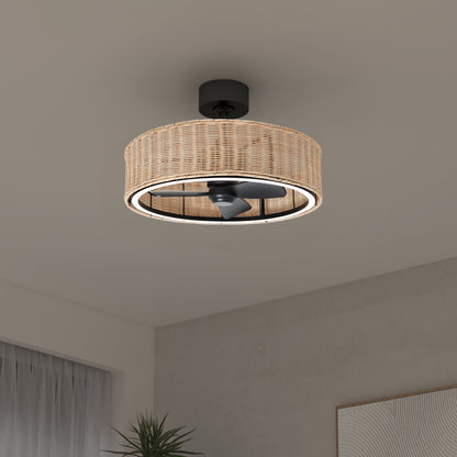 Kalani 24 in. LED modern ceiling fan 3 speeds - with remote