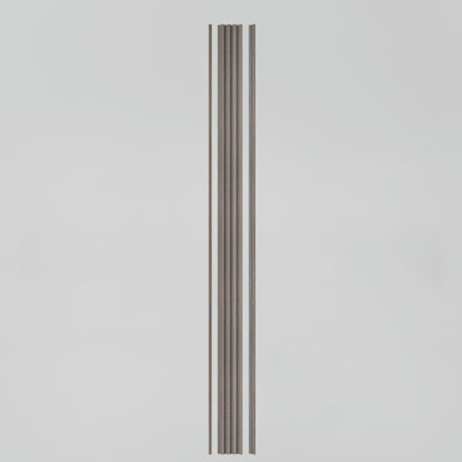 The Artika Panolok 30.67 ft wall panel kit (pack of 8) features long, vertical rectangular panels with multiple narrow grooves, displayed against a plain light gray background.