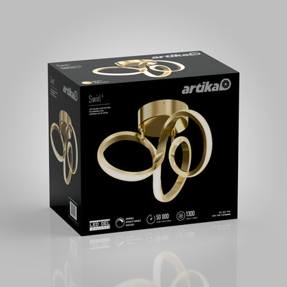 Swirl LED flush mount