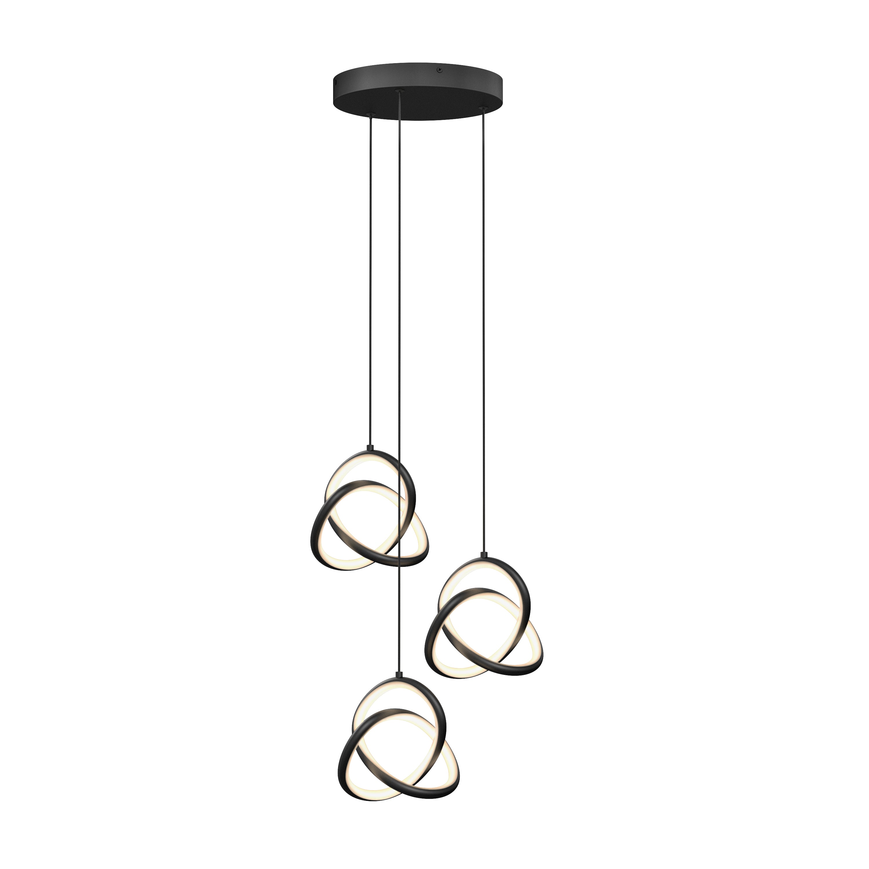 Black design | シダレザクラ　DEVISE WORKS Zephyr modern 3-light LED pendant light 3 CCT black | Artika