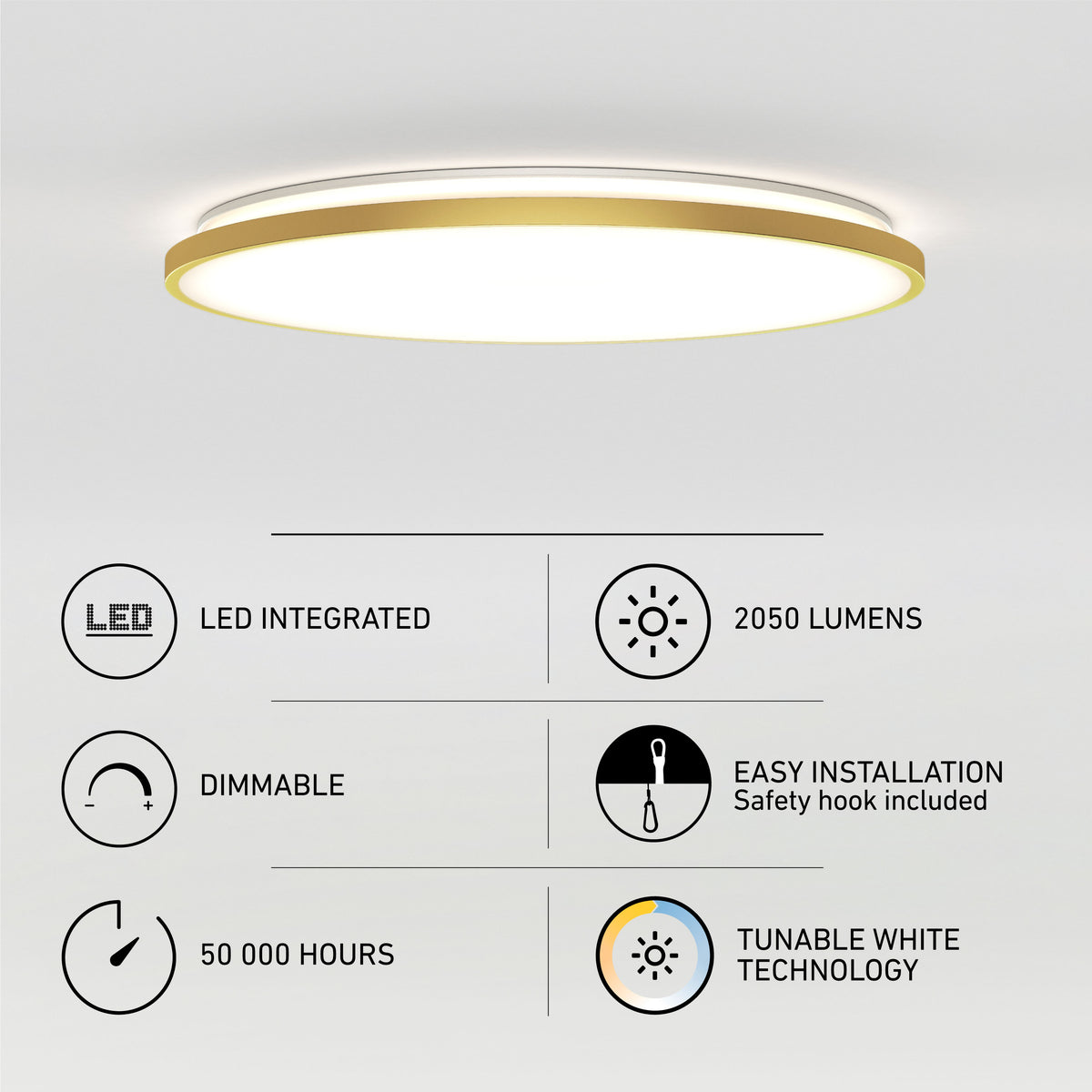 Europa 21 in. LED modern flush mount light - with remote