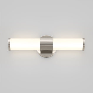 The Artika Adina modern bathroom vanity light 3 CCT features a frosted glass shade and brushed metal, ideal for mirror lighting.