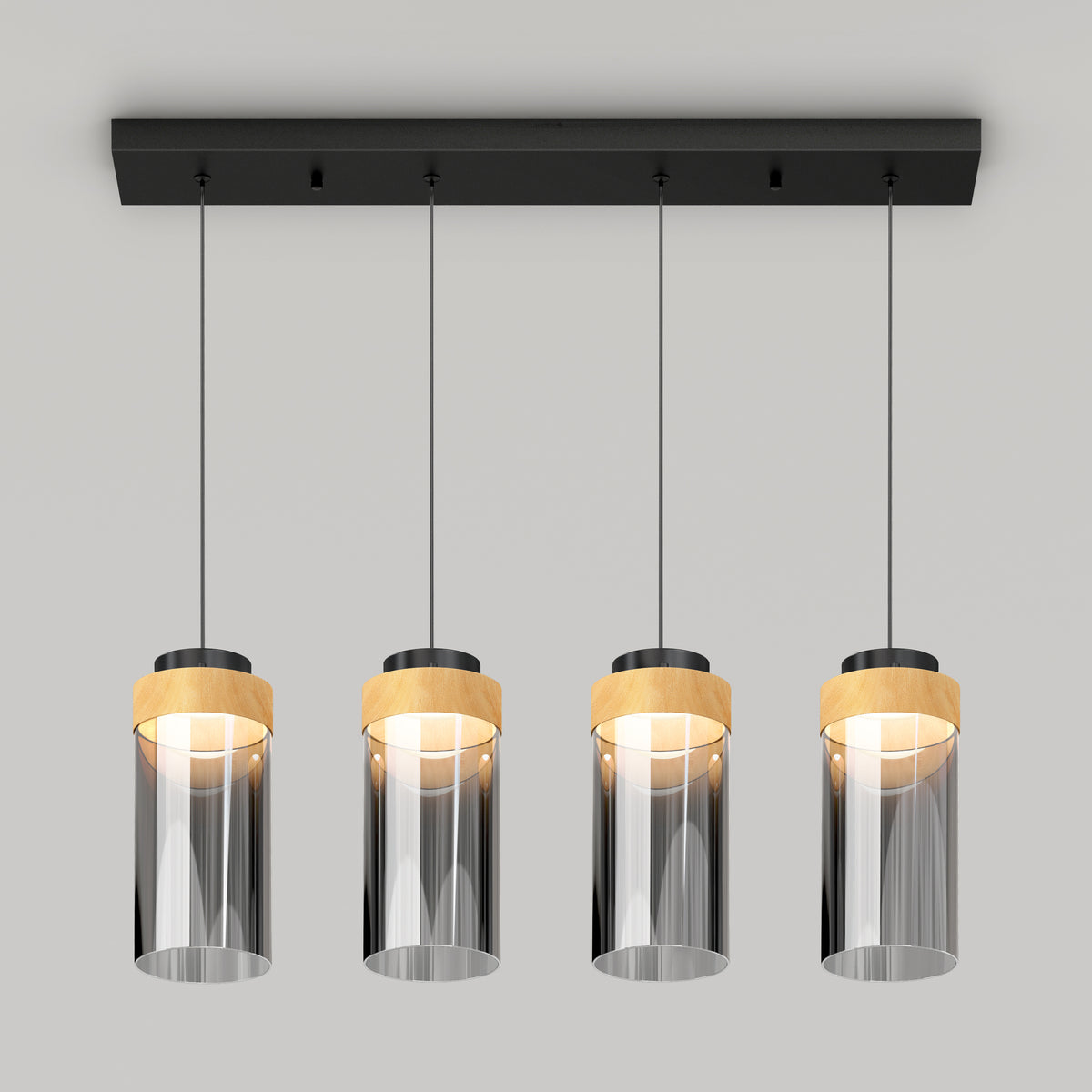 Hanson 4-light LED pendant 5 CCT