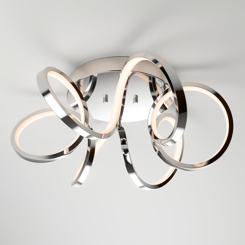 Swirl Ribbon luz de techo LED moderna empotrada 50 cm (20 in.)