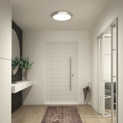 Delray 15.7 in. LED modern flush mount light 5 CCT