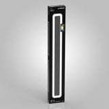 A tall, rectangular black box with a vertical LED light strip visible through a clear window. The box displays the brand name Artika and an energy efficiency label near the top.