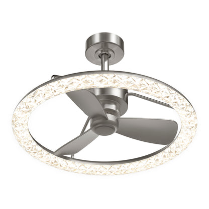 Carat 23" LED Modern Ceiling Fan with Remote Control