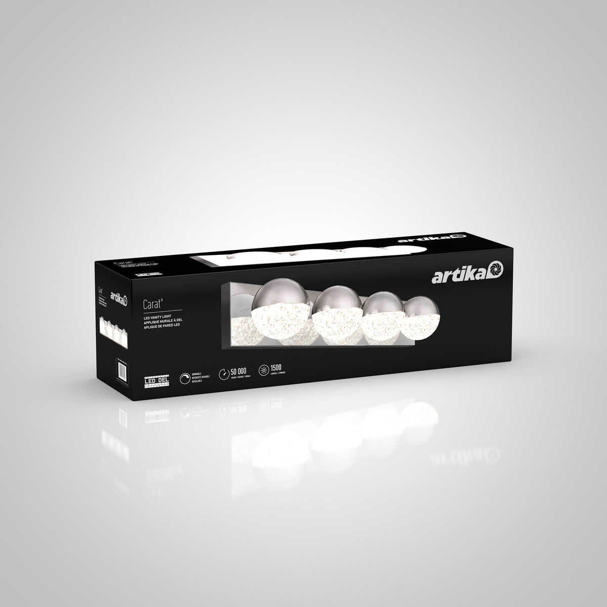 Carat 27 pulg (68 cm) luminario de baño LED integrado para baño