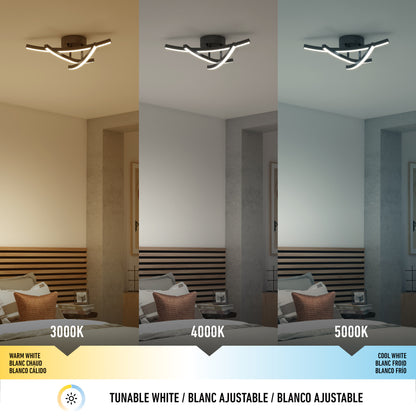 Orly modern LED flush mount light 3 CCT