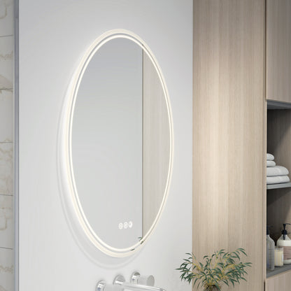 Corby espejo LED 3 CCT 22 in. x 28 in. con antivaho