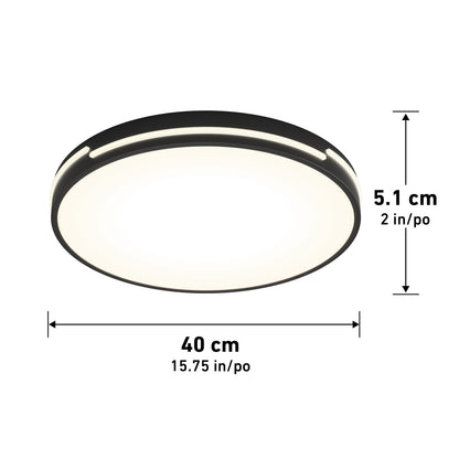 Delray 15.7 in. LED modern flush mount light 5 CCT