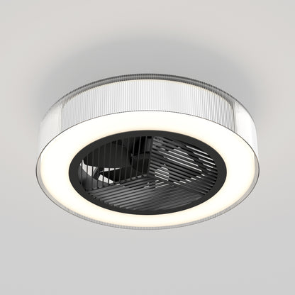 Groove 20 in. LED modern ceiling fan 3 speeds - with remote