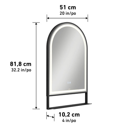 Arturo 20 in. x 32 in. LED mirror 3 CCT with defogger