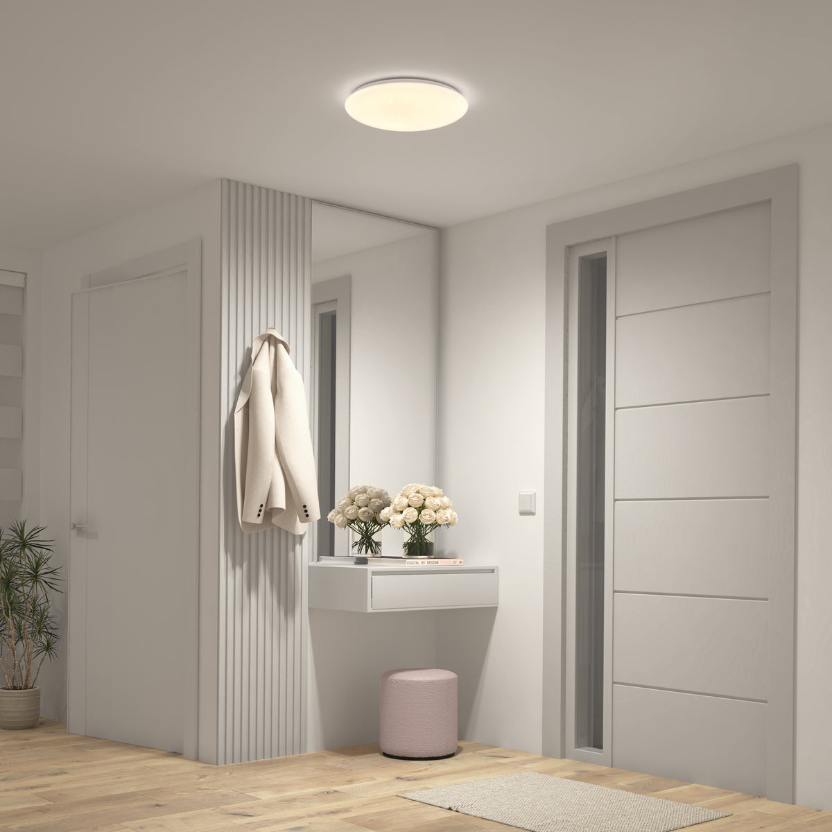 Empress 13 in. (33 cm) Modern LED Flush Mount Ceiling Light 3 CCT