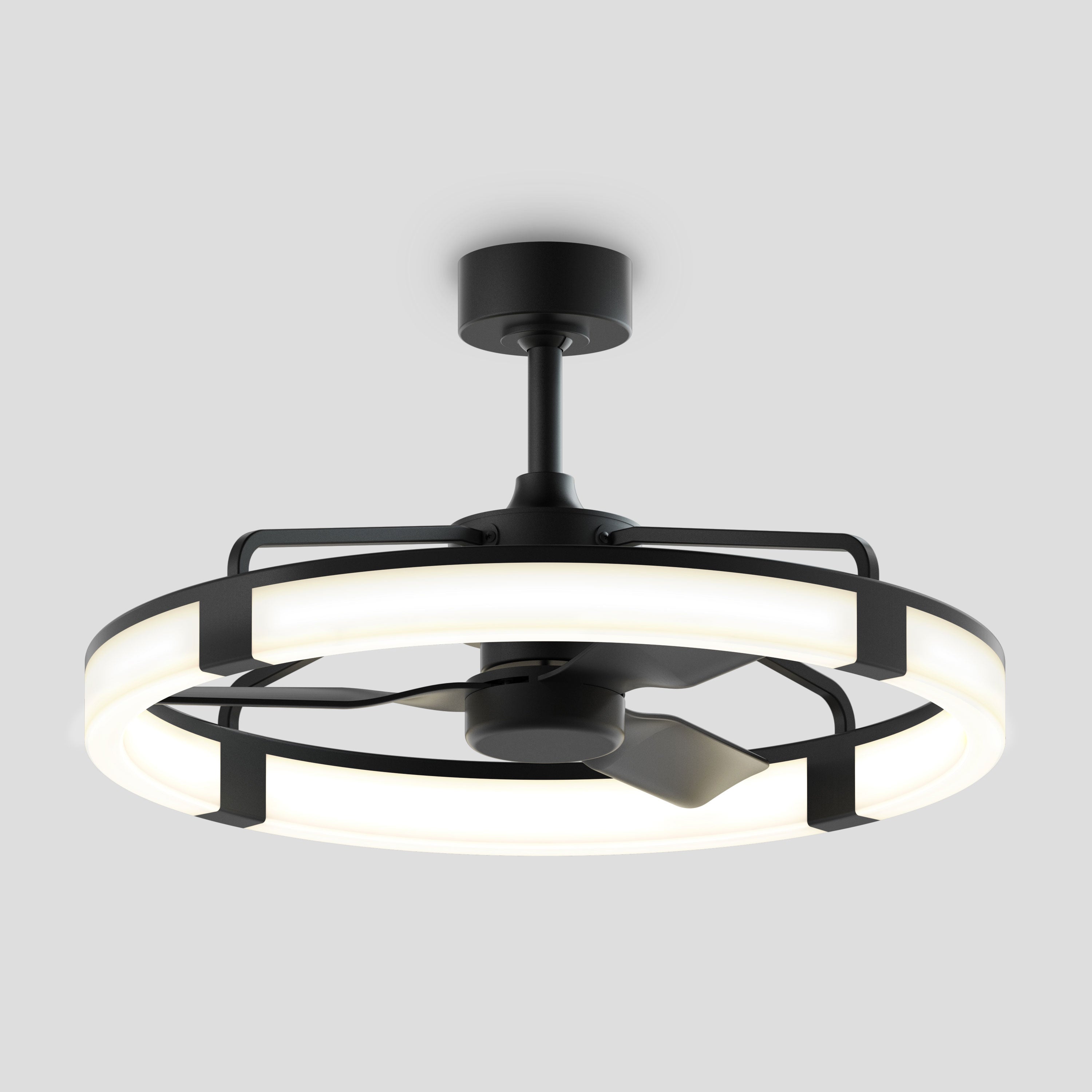 Sunnyvale 28 in. LED modern ceiling fan in Black | Artika