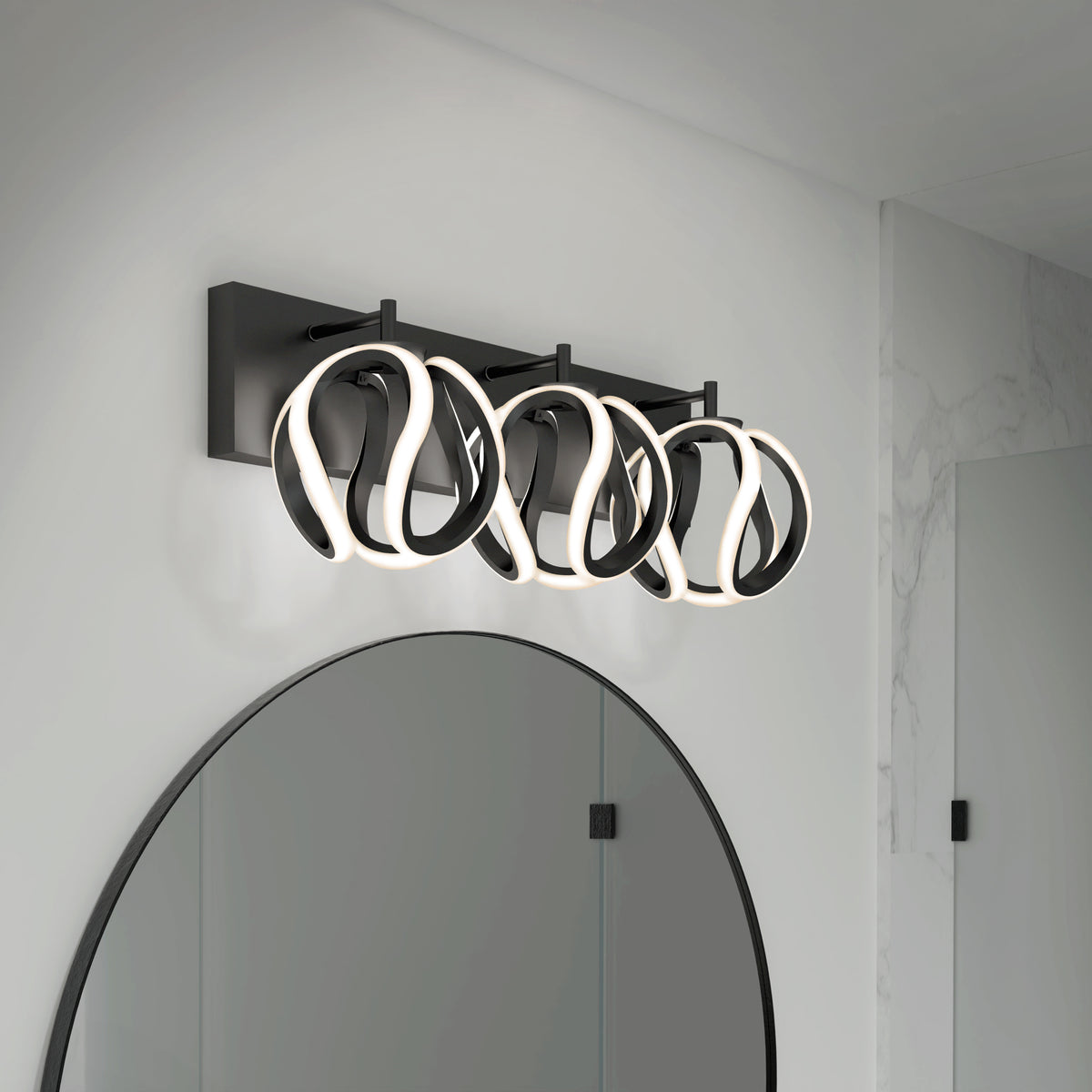 Vivaldi LED contemporary bathroom vanity light 3 CCT