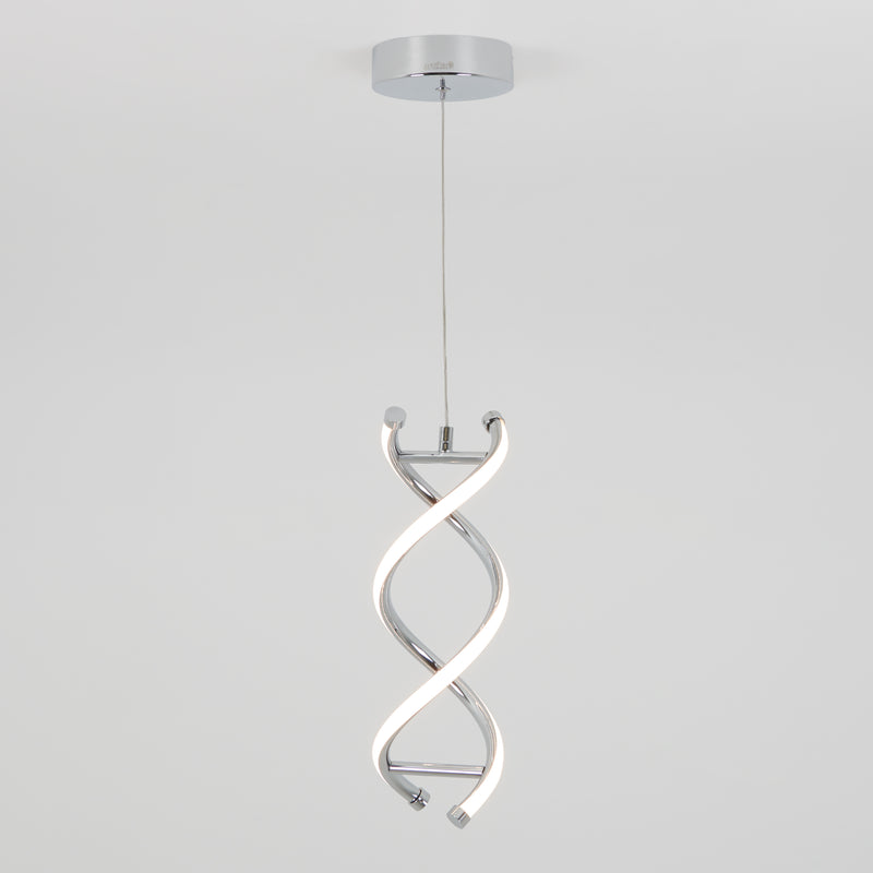 DNA LED pendant light, Chrome