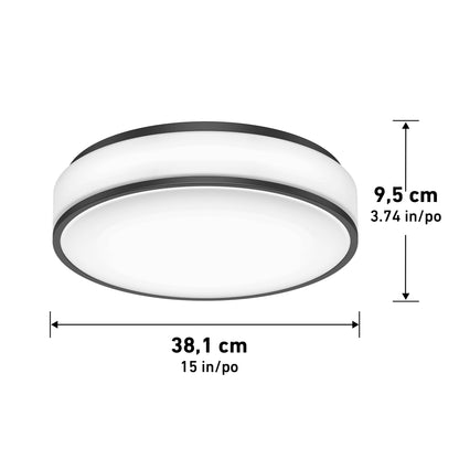 Giada 15 in. LED modern flush mount light 5 CCT