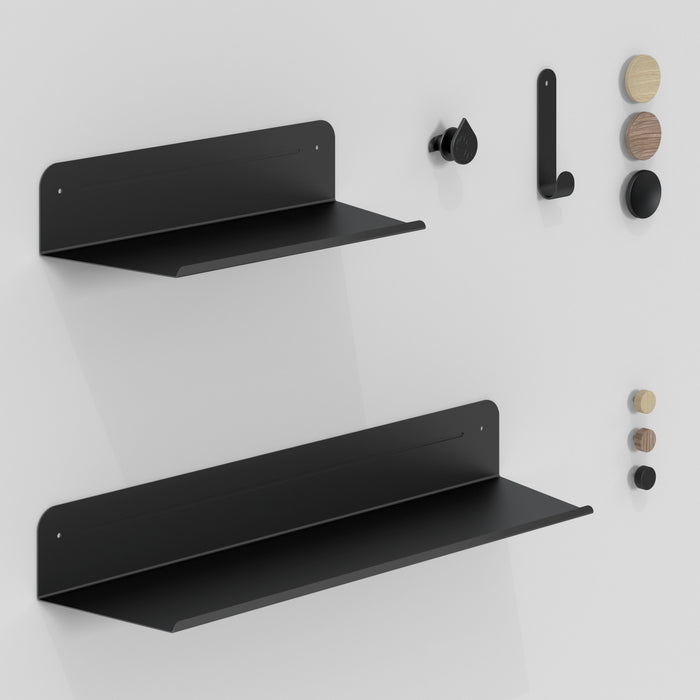 Sonokit set of shelves and hooks for Sonolok and Sonofold wall panels