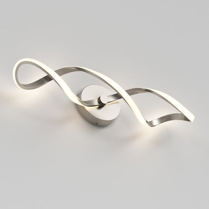 Swirl LED bathroom vanity light