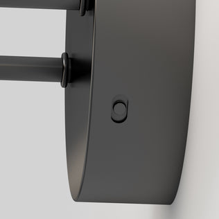 Close-up of the Artika Finley LED modern bathroom vanity light 3 CCT, ideal for sleek, contemporary bathroom lighting.