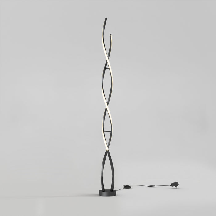 Swirl modern LED floor lamp