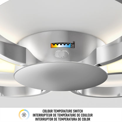 Nyala 15 in. LED flush mount light 5CCT