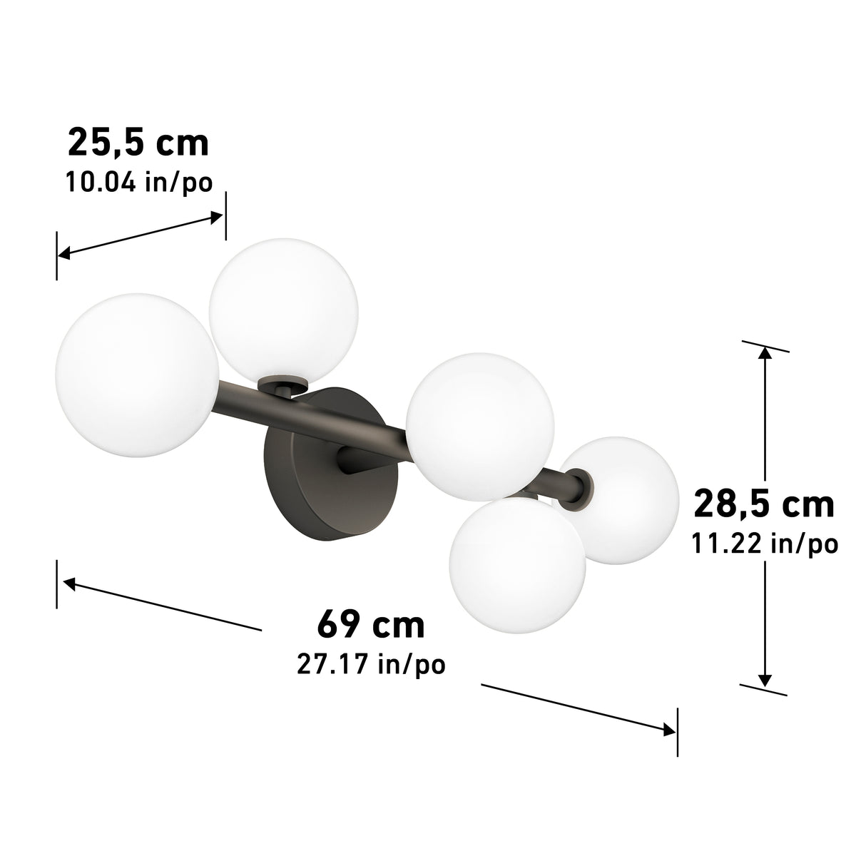 Bloom modern LED bathroom vanity light
