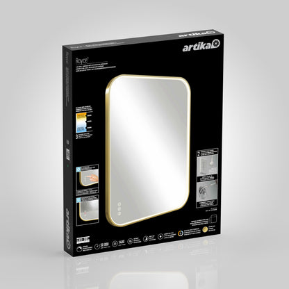 Royce 24 in. x 32 in. (61 x 81 cm) Dimmable Anti-Fog LED Mirror