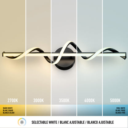 Coda aplique de baño LED moderno 5 CCT