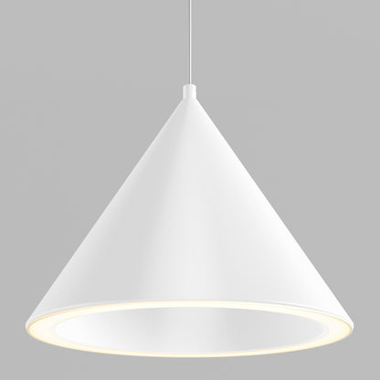 The Artika Denali modern LED pendant light 3 CCT hangs from the ceiling against a plain gray background.