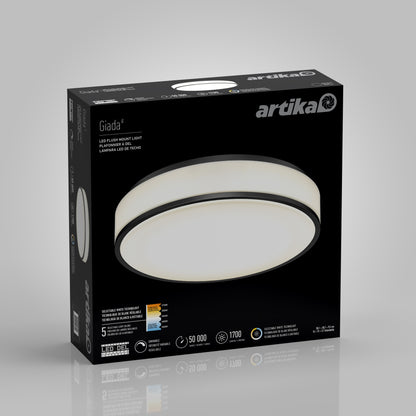 Giada 15 in. LED modern flush mount light 5 CCT