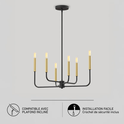 Manchester lámpara suspendida de 6 Luces