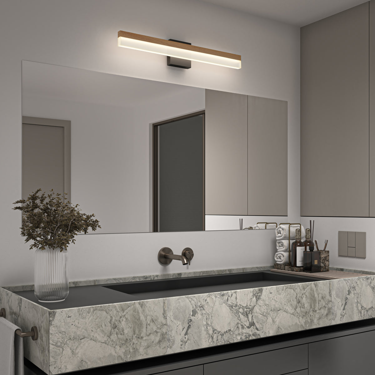 Neil 27-in (69 cm) Integrated LED Vanity Light Bar for Bathroom