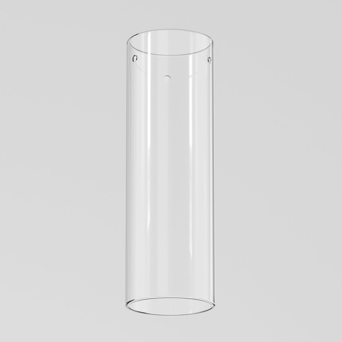 The Artika Outer glass cylinder replacement part, 310 mm, is a clear and transparent tube with smooth edges and a simple design. Suspended vertically against a light gray background. Final sale.
