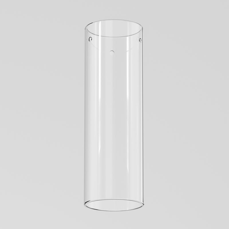 The Artika Outer glass cylinder replacement part, 310 mm, is a clear and transparent tube with smooth edges and a simple design. Suspended vertically against a light gray background. Final sale.