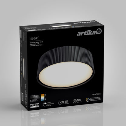 Groove 13 in. LED modern flush mount light 5 CCT