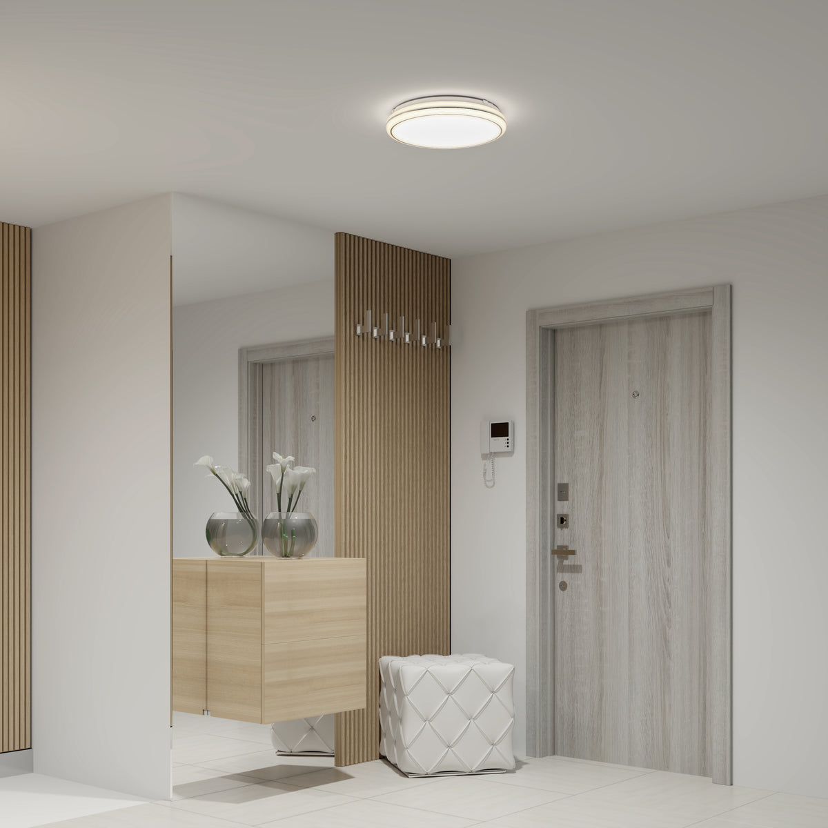 Emina 13 in. (33 cm) Modern LED Flush Mount Ceiling Light 3 CCT