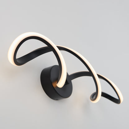 Swirl LED bathroom vanity light