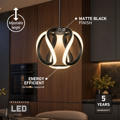 Artika Vivaldi LED pendant light 3 CCT offers adjustable height and energy efficiency with selectable color temps for your kitchen.