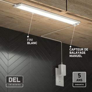 Artika Maestro under cabinet LED light 3 CCT, pack of 3, white finish with sensor—perfect for kitchen lighting.