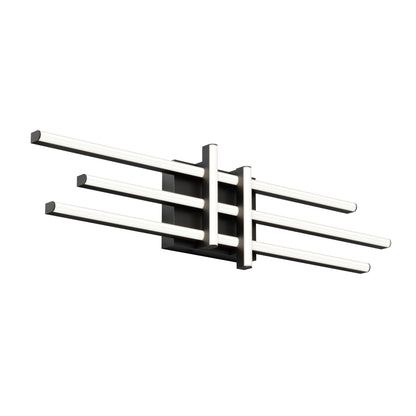 Grid LED bathroom vanity light