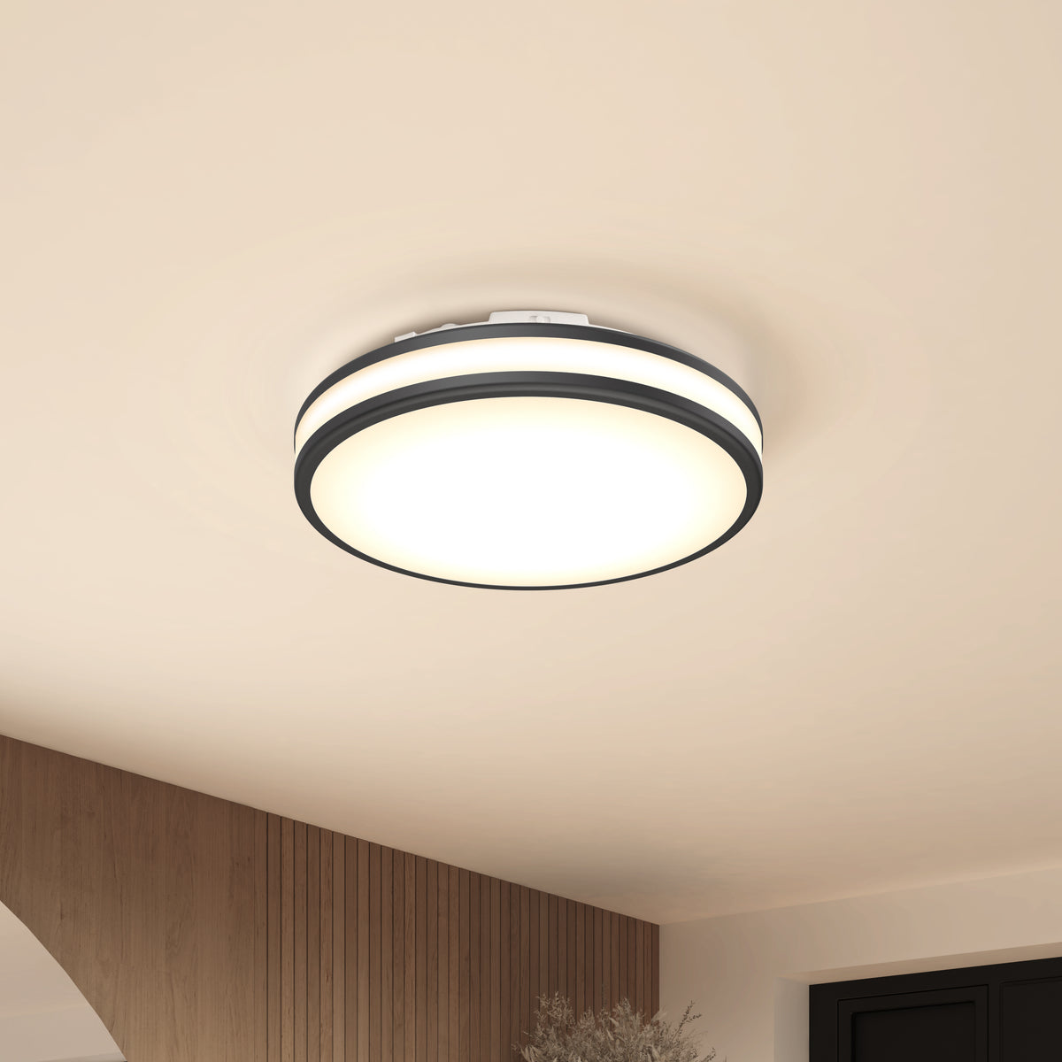 Hemisphere 15 in. LED flush mount light 5 CCT