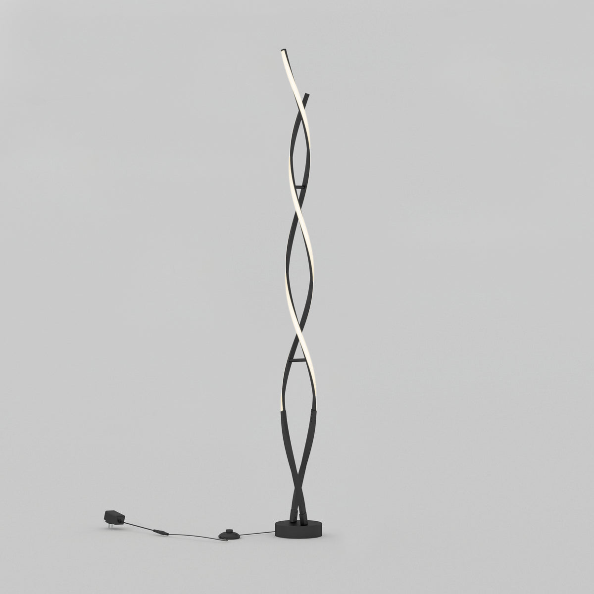 Swirl lámpara de pie LED estilo moderno