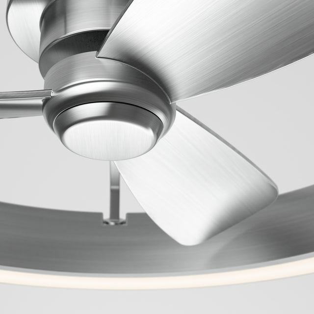 Edwin 25 in. LED Ceiling Fan 3 speeds With in Brushed Nickel | Artika