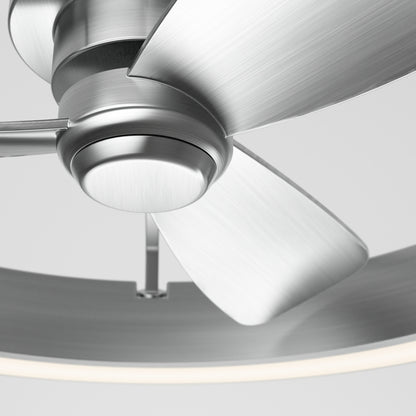 Edwin 25 in. LED modern ceiling fan 3 speeds - with remote