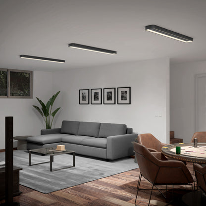 Aiden 48 in. LED modern flush mount light 5 CCT