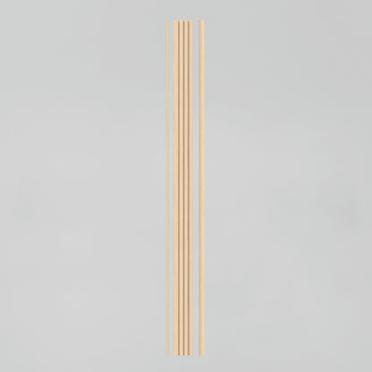 Eight Panolok 30.67 ft wall panels by Artika are lined up vertically against a plain light gray background, showcasing a sleek minimalist style.